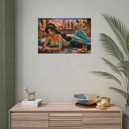 Fantasy Wall Art Princess Jasmine Aladdin Poster Character Room Decor Gift Print