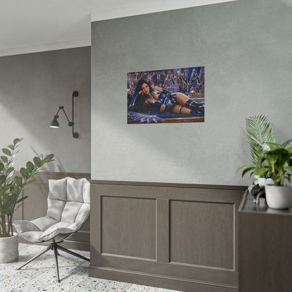 Game Room Decor Kitana Mortal Kombat Poster Gaming Wall Art Character Print
