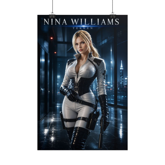 Tekken Nina Williams Gaming Wall Art Poster for Bedroom or Office