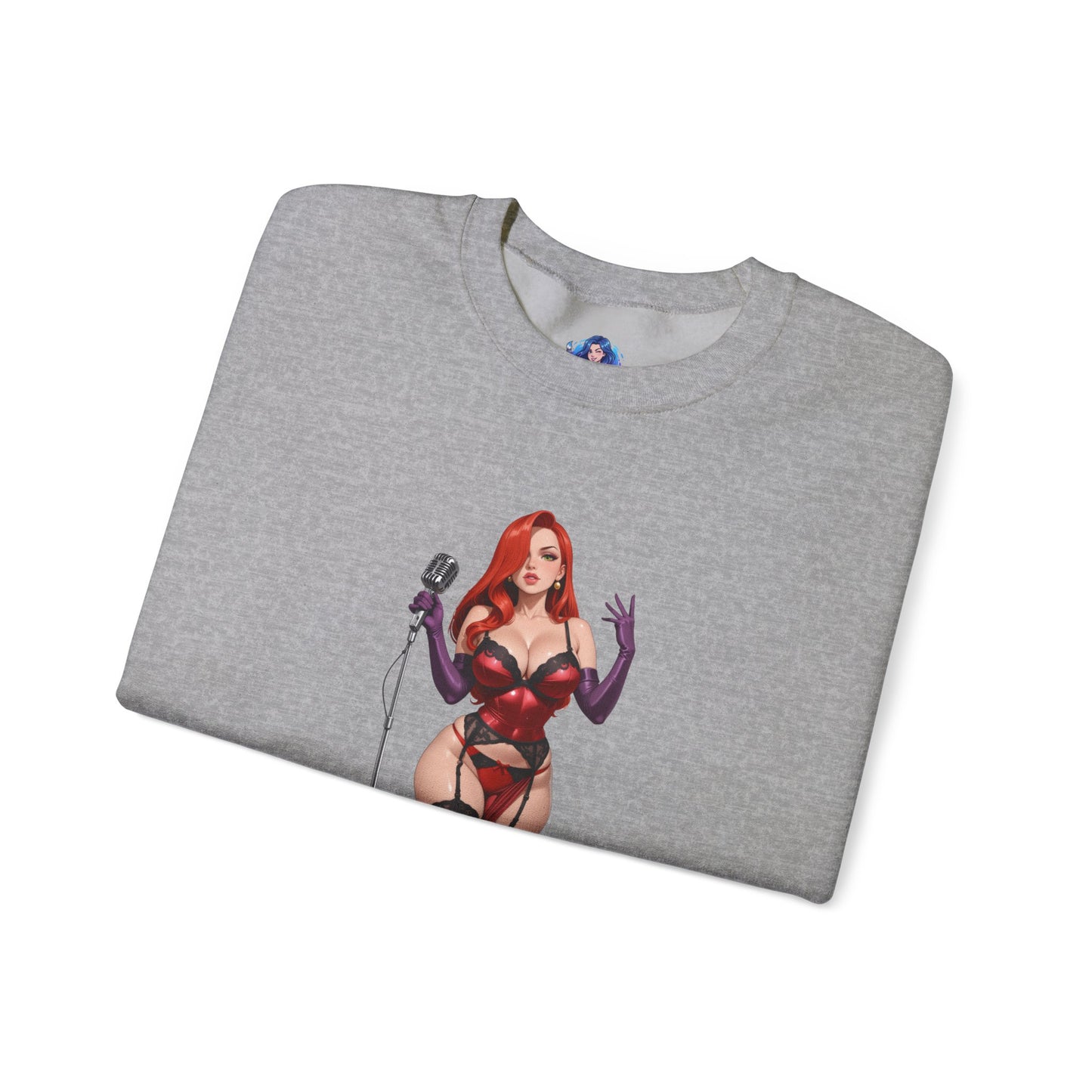 Jessica Rabbit Sweatshirt, klassischer Cartoon-Rundhalsausschnitt, gemütliche Retro-Streetwear für Fans
