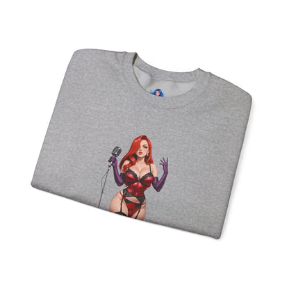 Jessica Rabbit Sweatshirt, klassischer Cartoon-Rundhalsausschnitt, gemütliche Retro-Streetwear für Fans