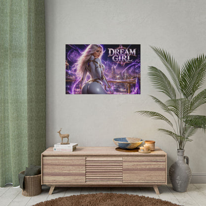 Dream Girl Character Poster Comic Style Wall Decor Bedroom Collector Gift