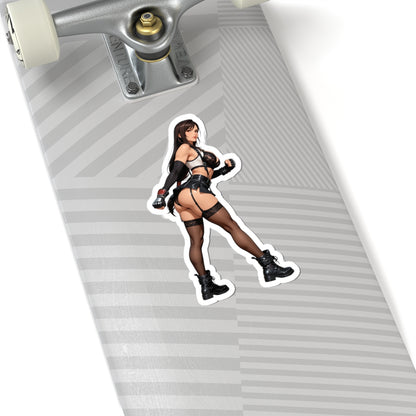 Tifa Lockhart Aufkleber – Fantasy-Heldin Vinyl-Aufkleber für Laptops &amp; Innendekoration