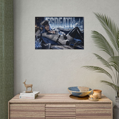 Anime Wall Art Esdeath Akame ga Kill Poster Character Room Decor Collector Gift