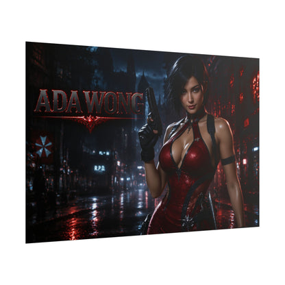 Gaming Wall Art Ada Wong Poster Game Room Decor Gamer Gift Art Print