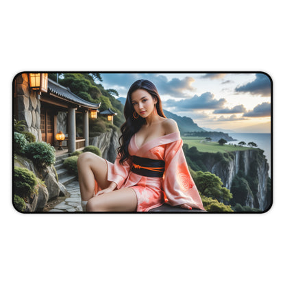 Nezuko Schreibtischunterlage, Anime-Gaming-Mauspad, Demon Slayer Heldin Große Schreibtischunterlage