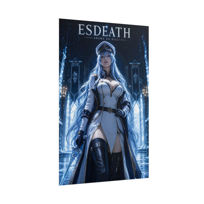 Esdeath Poster, Akame ga Kill Wall Art, Anime Print, Room Decor