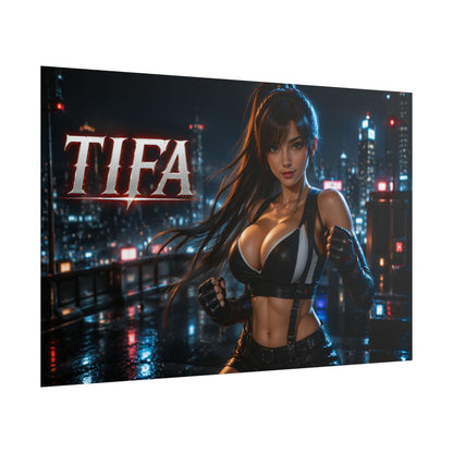 Game Room Decor Tifa Lockhart Poster Character Wall Art Gamer Gift