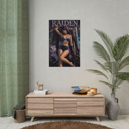 Raiden Shogun Genshin Impact Poster Wall Art Character Room Decor Collectible Pr