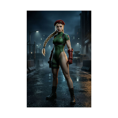 Cammy White Poster Street Fighter Wall Art Print Gaming Room Decor