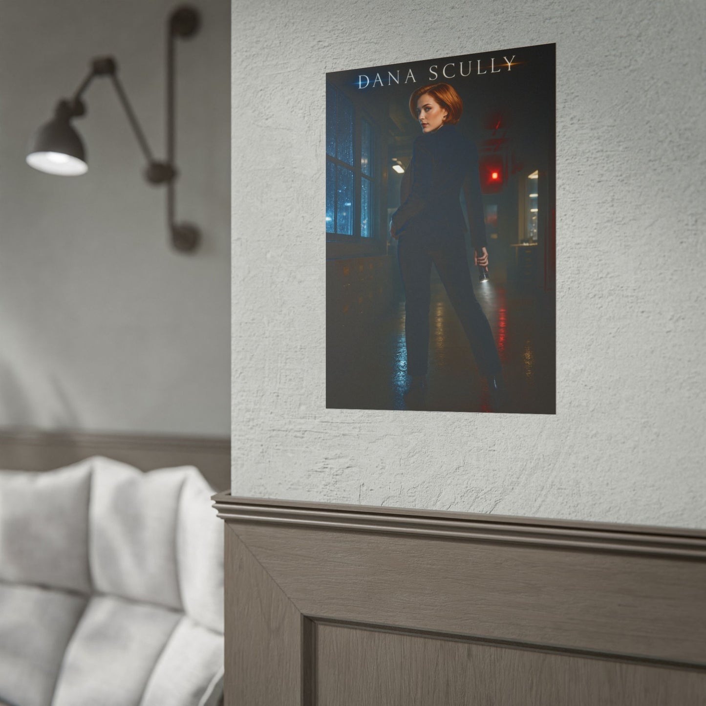 Dana Scully X-Files FBI Poster Sci-Fi TV Wall Art Print