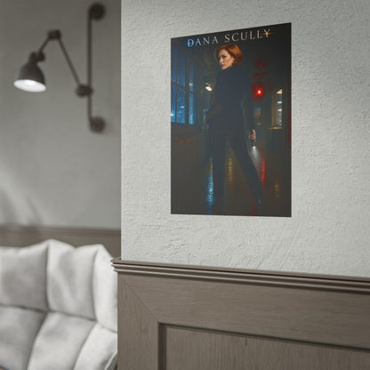 Dana Scully X-Files FBI Poster Sci-Fi TV Wall Art Print