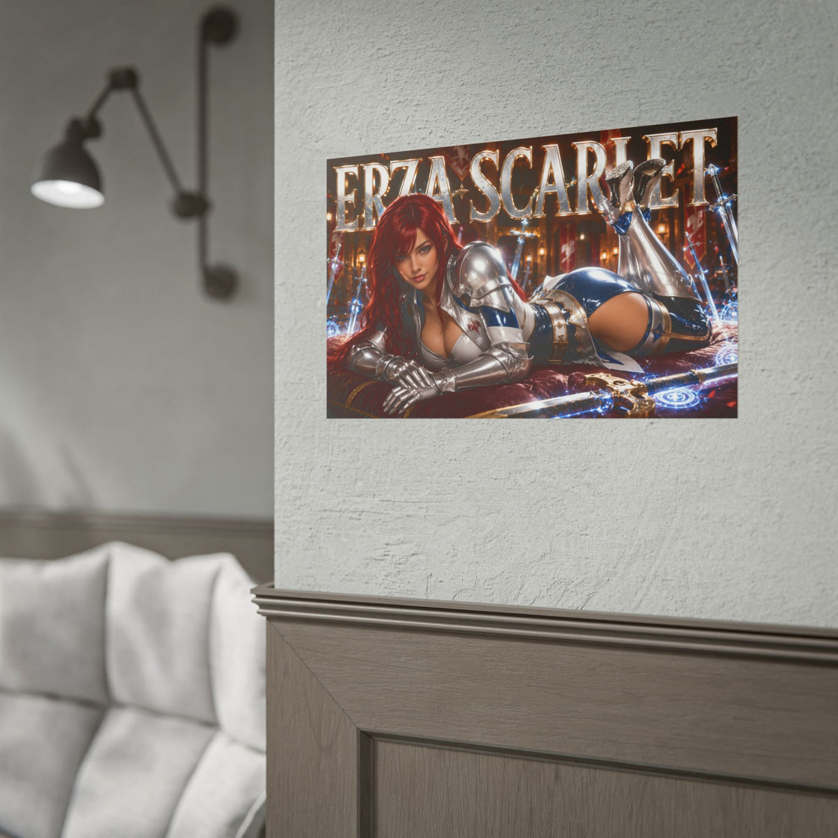 Anime Room Decor Erza Scarlet Fairy Tail Poster Wall Art Character Print