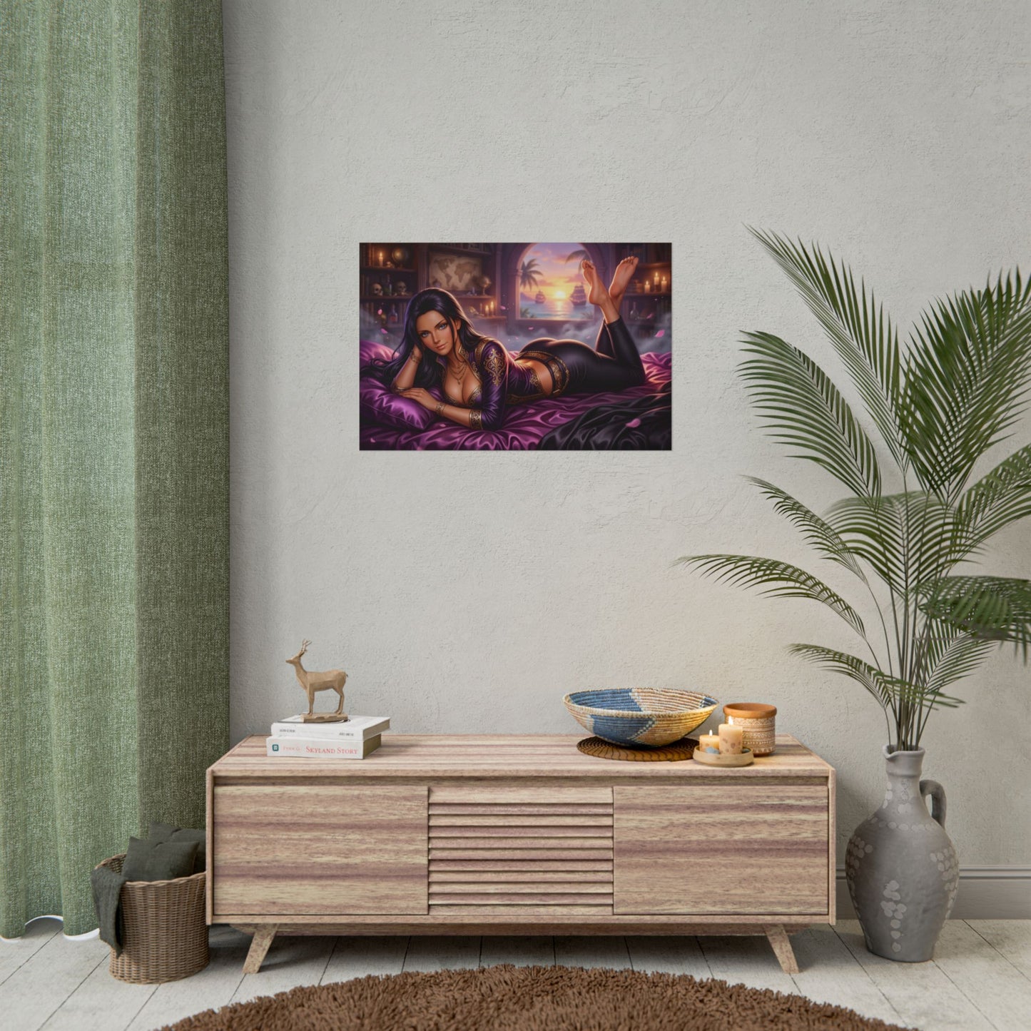 Nico Robin Poster, One Piece Wall Art, Anime Print, Gamer Decor