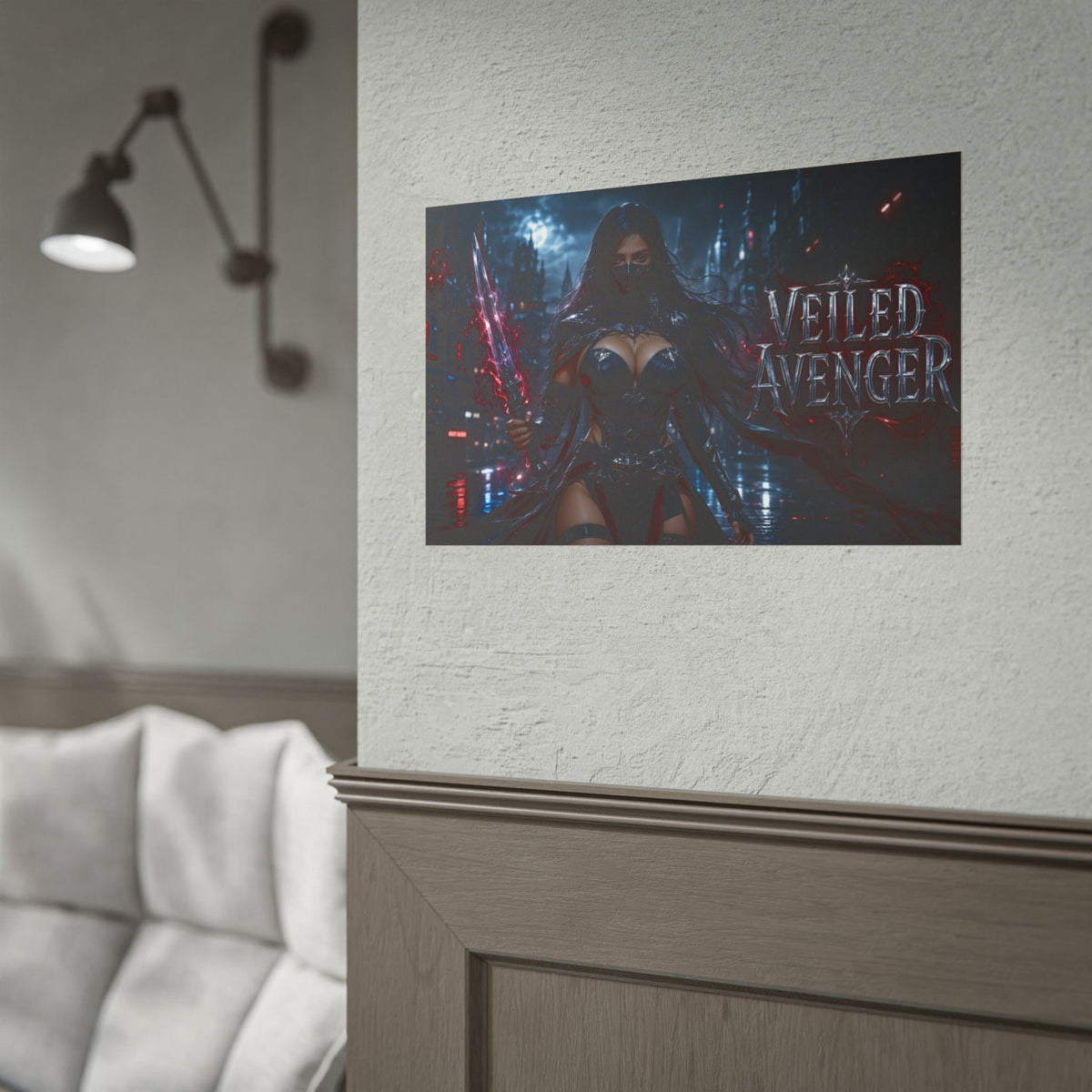 Veiled Avenger Comic Poster Character Wall Art Collector Room Decor Art Print