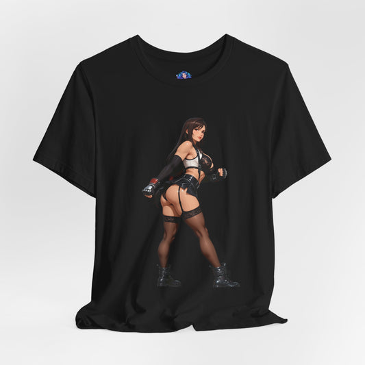 Tifa Lockhart T-Shirt | Final Fantasy VII T-Shirt für Gamer &amp; Anime-Fans | Kämpfer-Waifu-Shirt