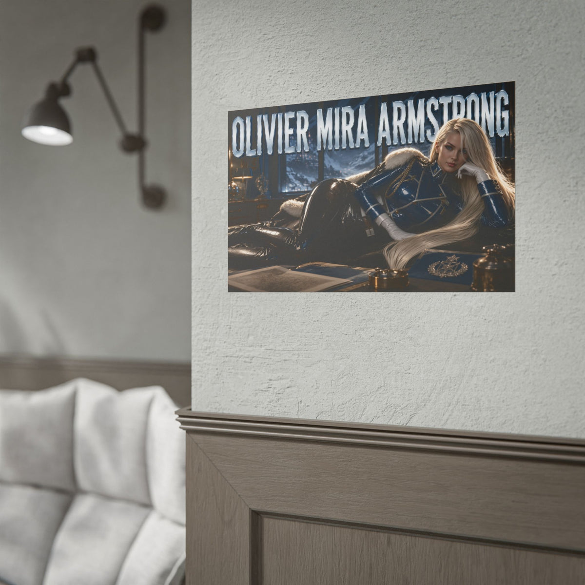 Olivier Mira Armstrong Fullmetal Alchemist Poster Wall Art Character Room Decor