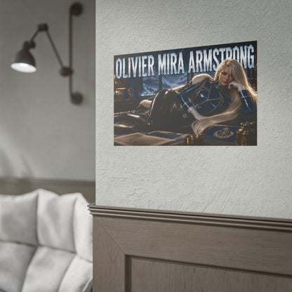 Olivier Mira Armstrong Fullmetal Alchemist Poster Wall Art Character Room Decor