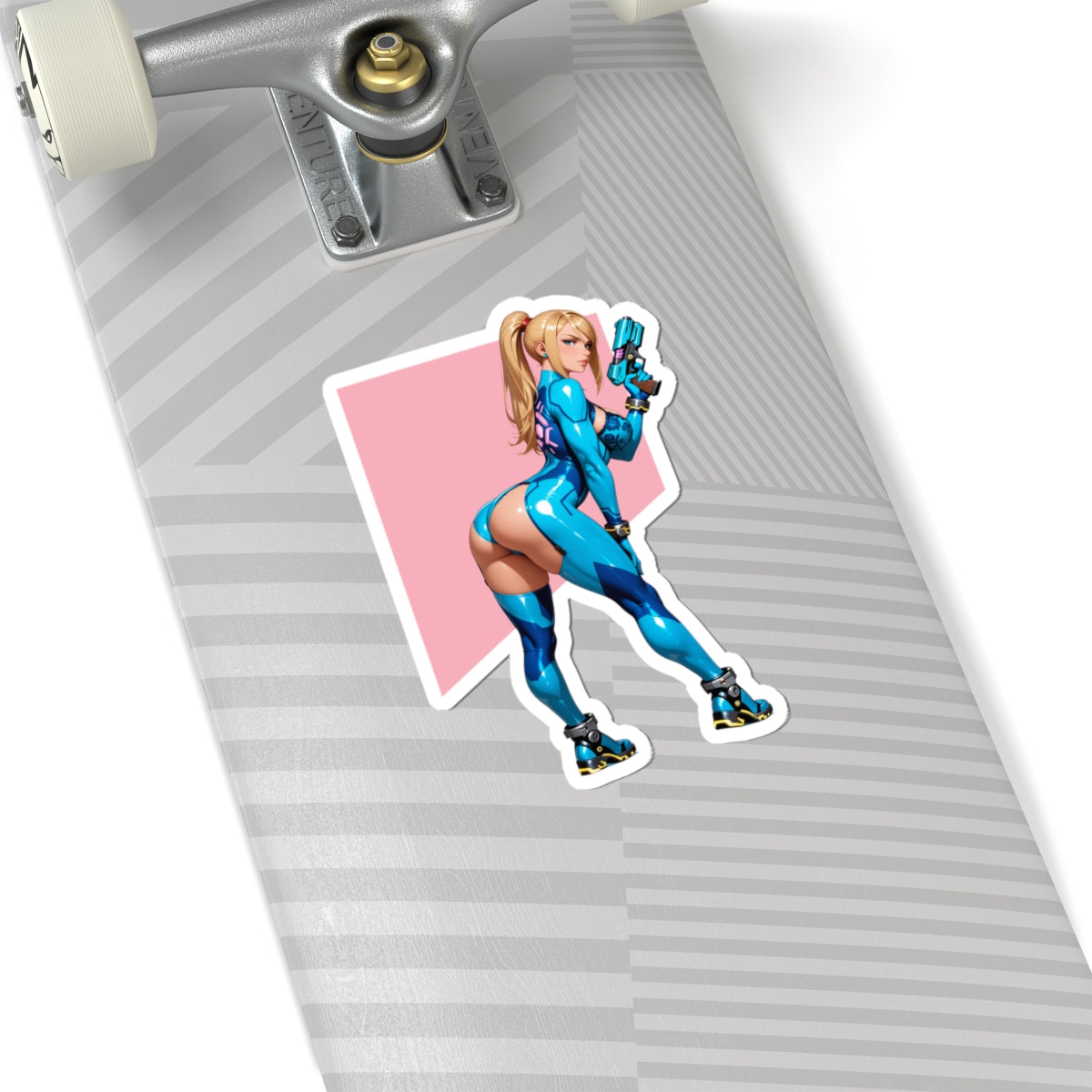 Samus Aran Aufkleber – Galaktischer Krieger Vinylaufkleber für Laptops und den Innenbereich