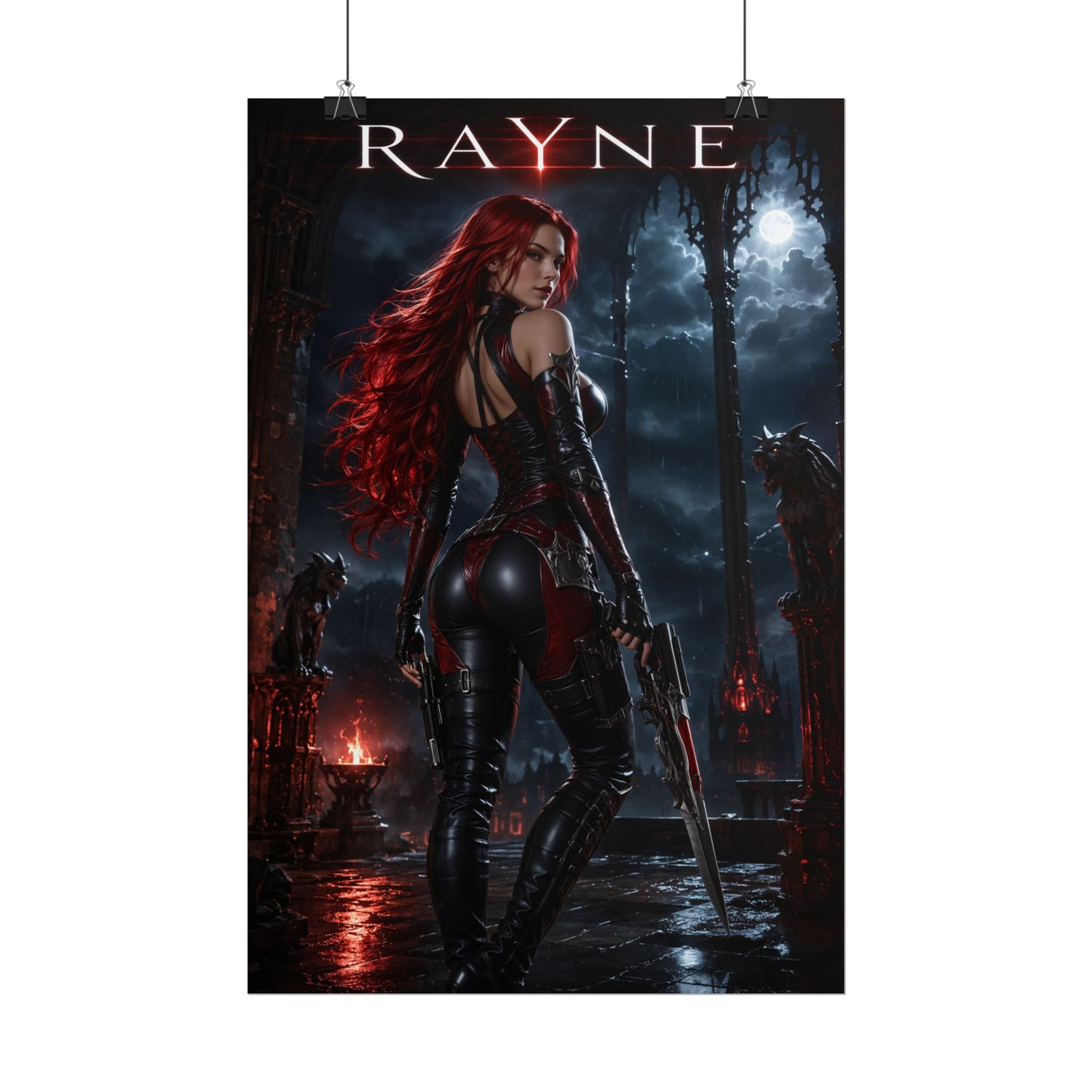Rayne BloodRayne Gaming Poster Vampire Wall Art Print Decor