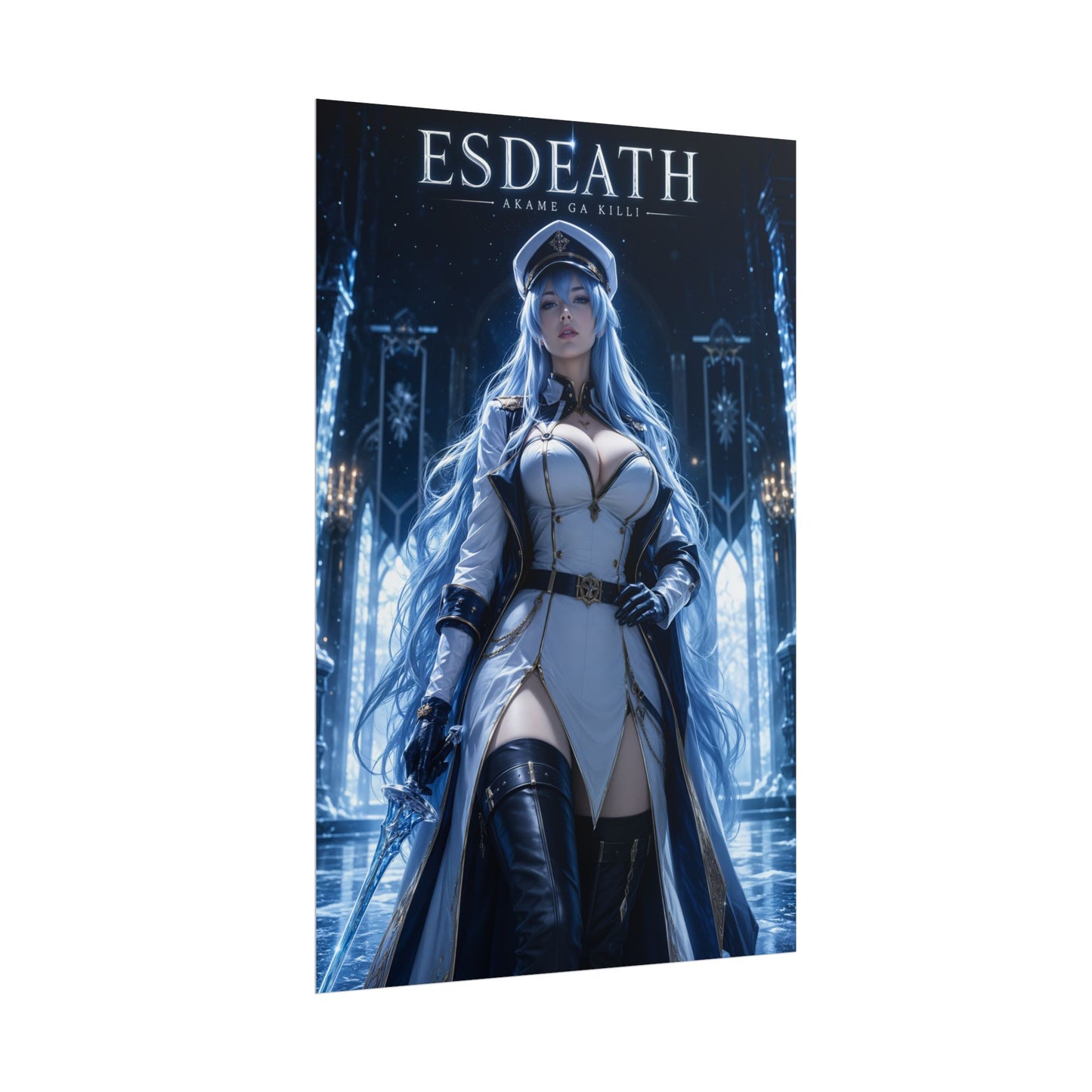 Esdeath Poster, Akame ga Kill Wall Art, Anime Print, Room Decor