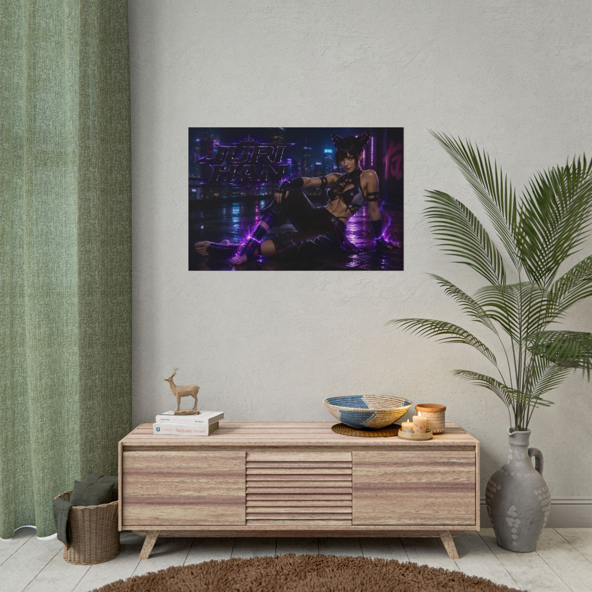 Gaming Wall Art Juri Han Poster Game Room Decor Gamer Gift Art Print