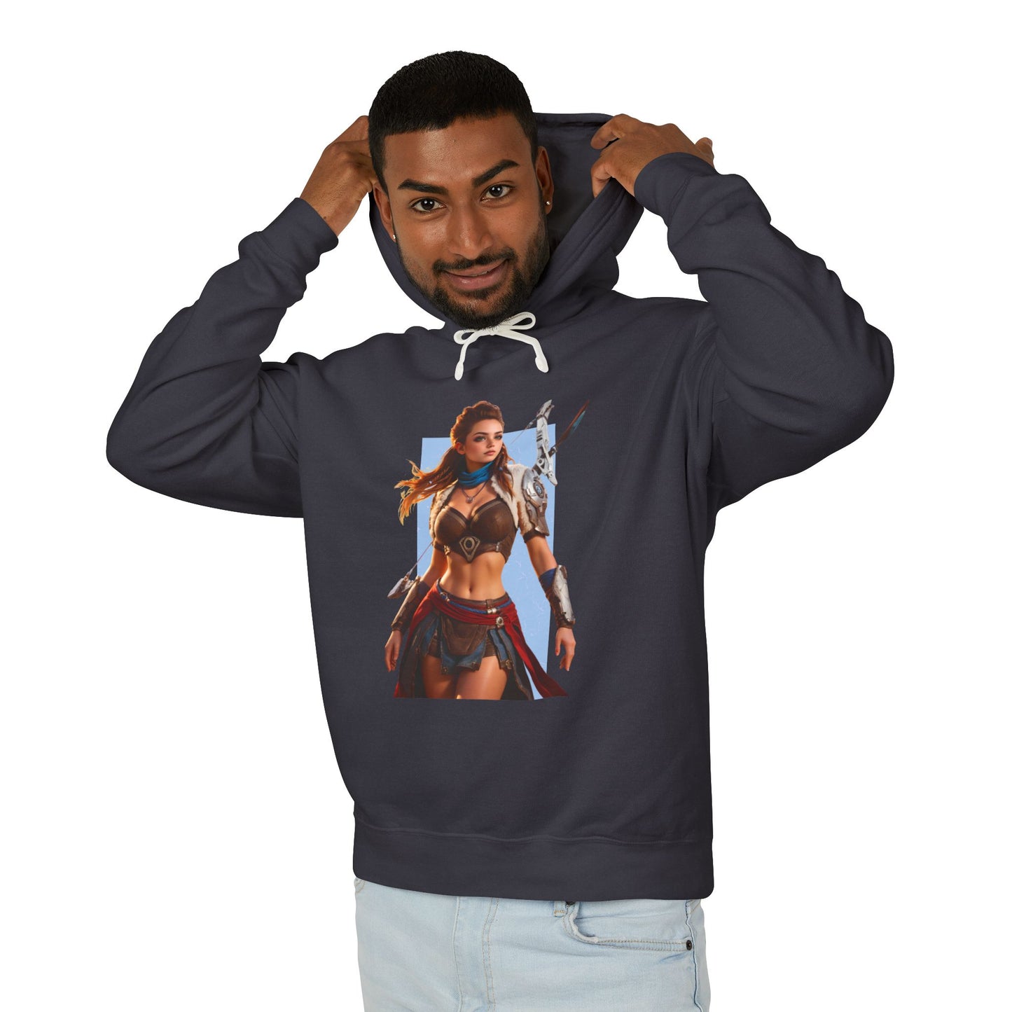 Aloy Hoodie | Fantasy-Jägerin-Hoodie | Anime-Kriegerinnen-Pullover