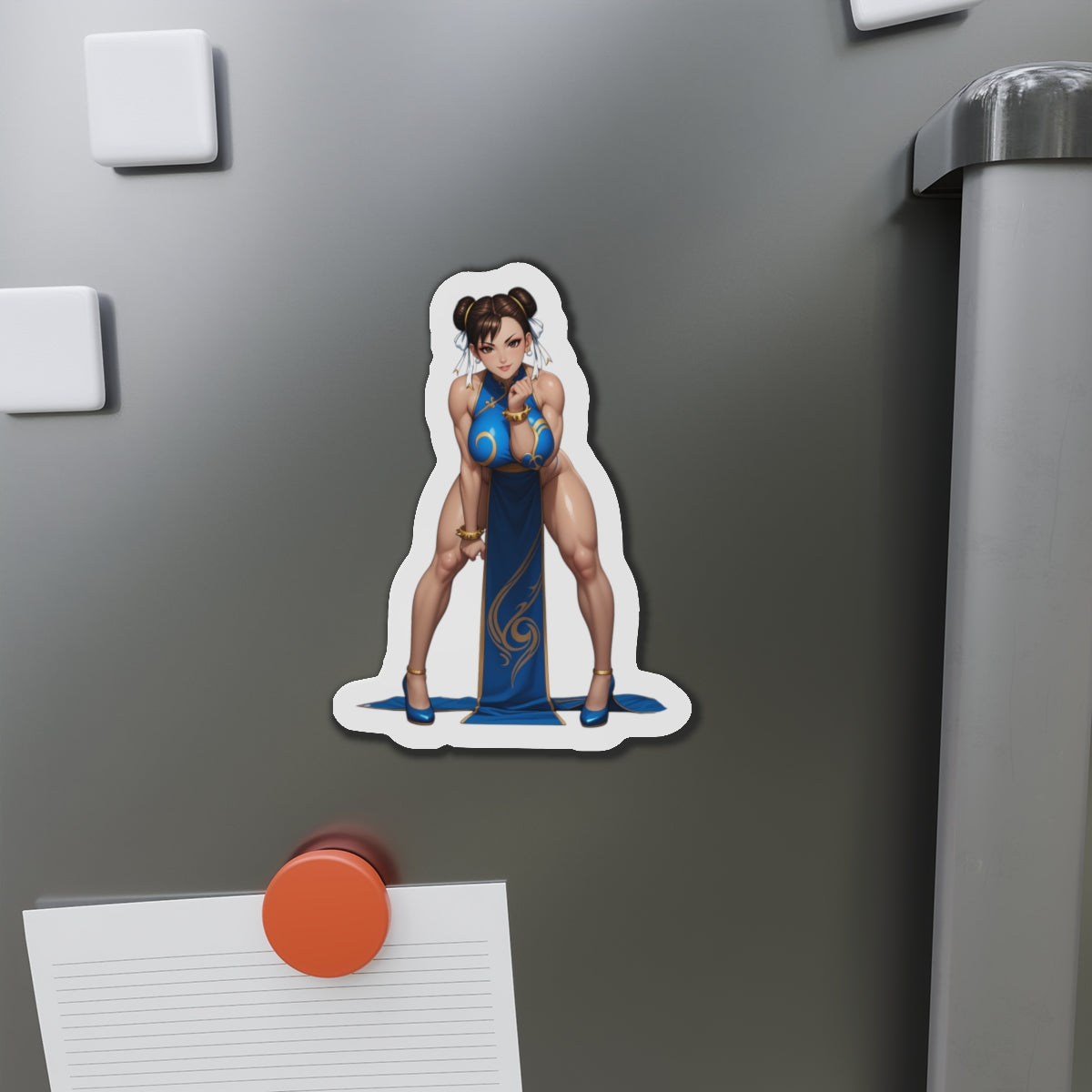 Chun-Li-Magnet – Street Fighter-Kühlschrankmagnet, Anime-Kriegerin-Dekoration