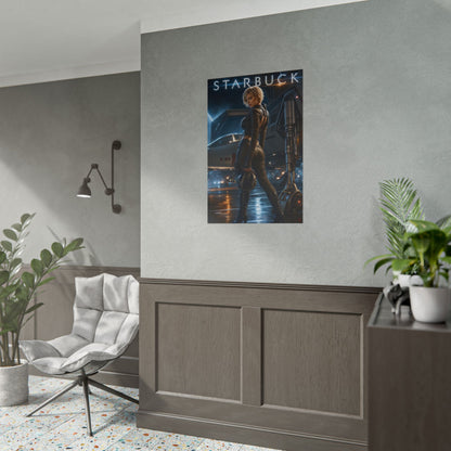 Kara Starbuck Thrace Battlestar Galactica Wall Art Poster Print