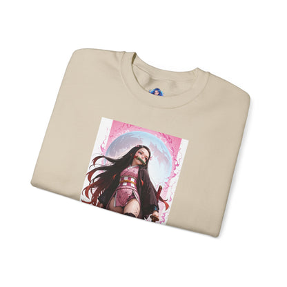 Nezuko Kamado Sweatshirt, Anime Heroine Crewneck, Stylish Demon Slayer Streetwear