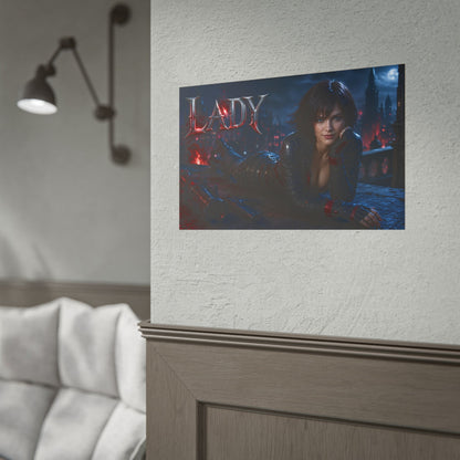 Lady Character Poster Devil May Cry Gaming Setup Wall Decor Collector Print
