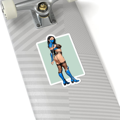 Наклейка Kitana – вінілова наклейка Mortal Kombat для ноутбуків, журналів та декору інтер'єру