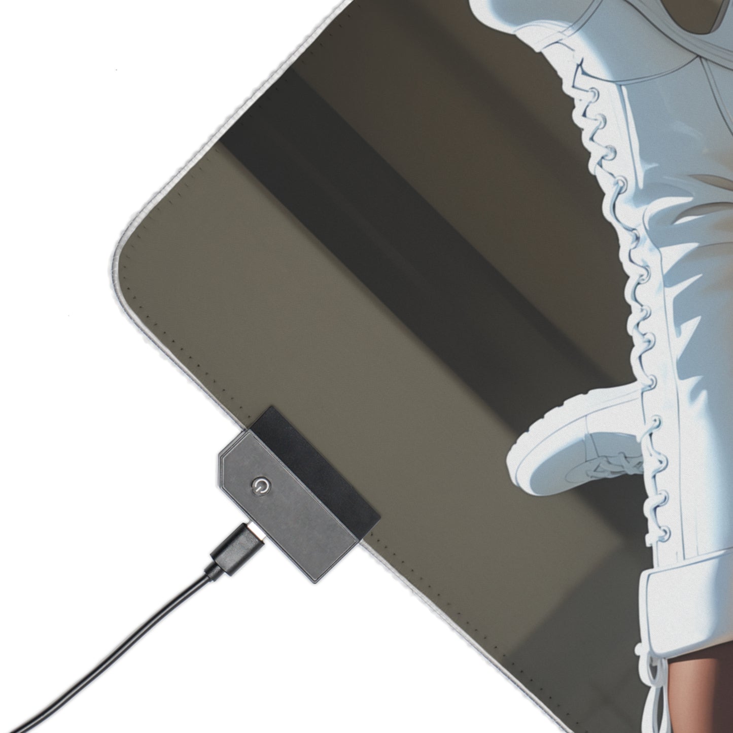 Chun-Li Schreibtischunterlage – LED RGB-Pad, Waifu Anime-Mädchen Gaming-Setup