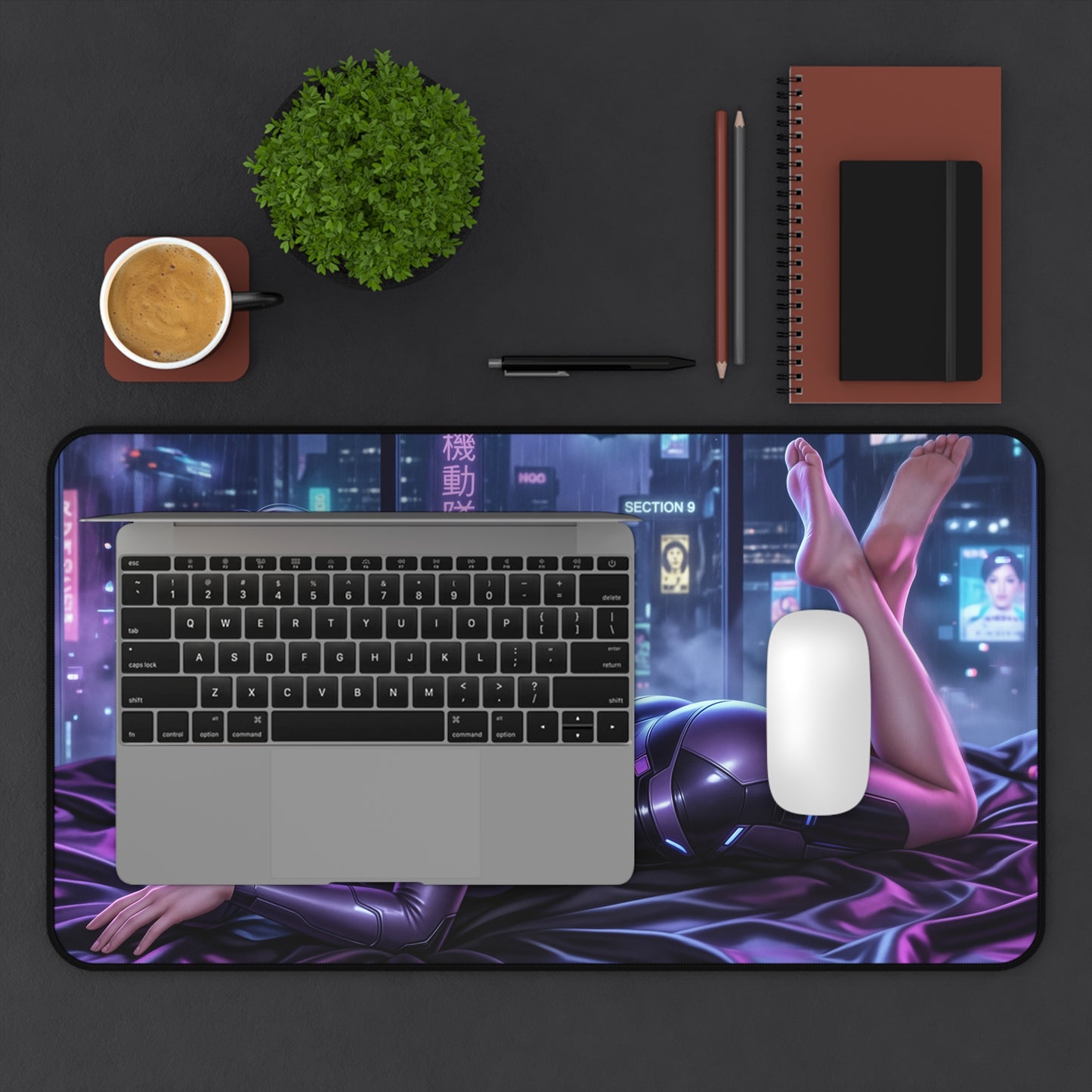 Ghost in the Shell Mouse Pad, Motoko Desk Mat, Gamer Gift