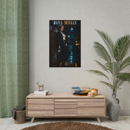 Dana Scully X-Files Poster FBI TV Series Wall Art Print