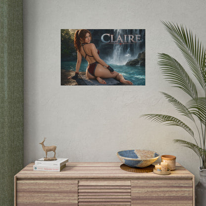 Claire Redfield Poster Gaming Room Wall Decor Character Art Collector Gift