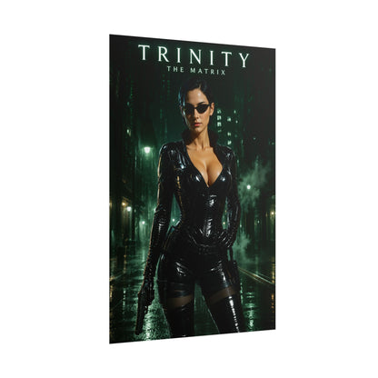 Trinity Matrix Poster, The Matrix Wall Art, Sci Fi Movie Print Decor