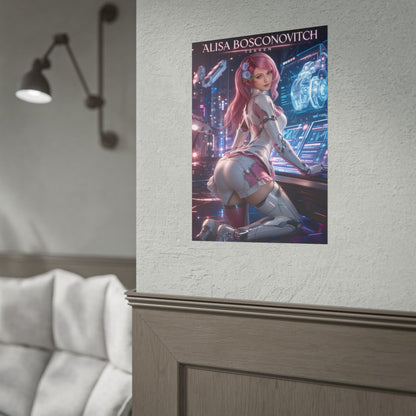 Alisa Bosconovitch Poster, Tekken Wall Art, Gaming Print, Sci Fi Decor