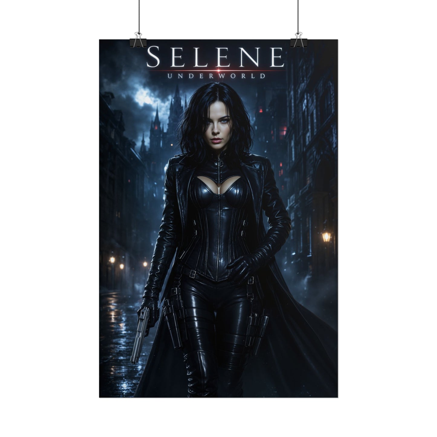 Selene Underworld Poster, Gothic Wall Art, Vampire Print, Room Decor