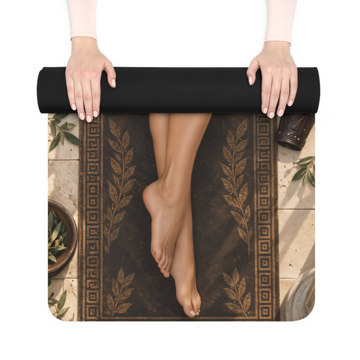 Xena Non Slip Workout Mat 24x72 Yoga Pilates Fitness