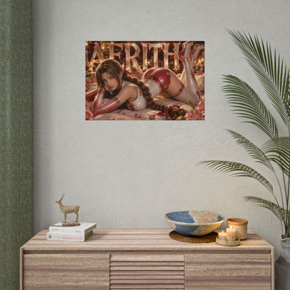 Gaming Wall Art Aerith Gainsborough Poster Game Room Decor Gamer Gift Print