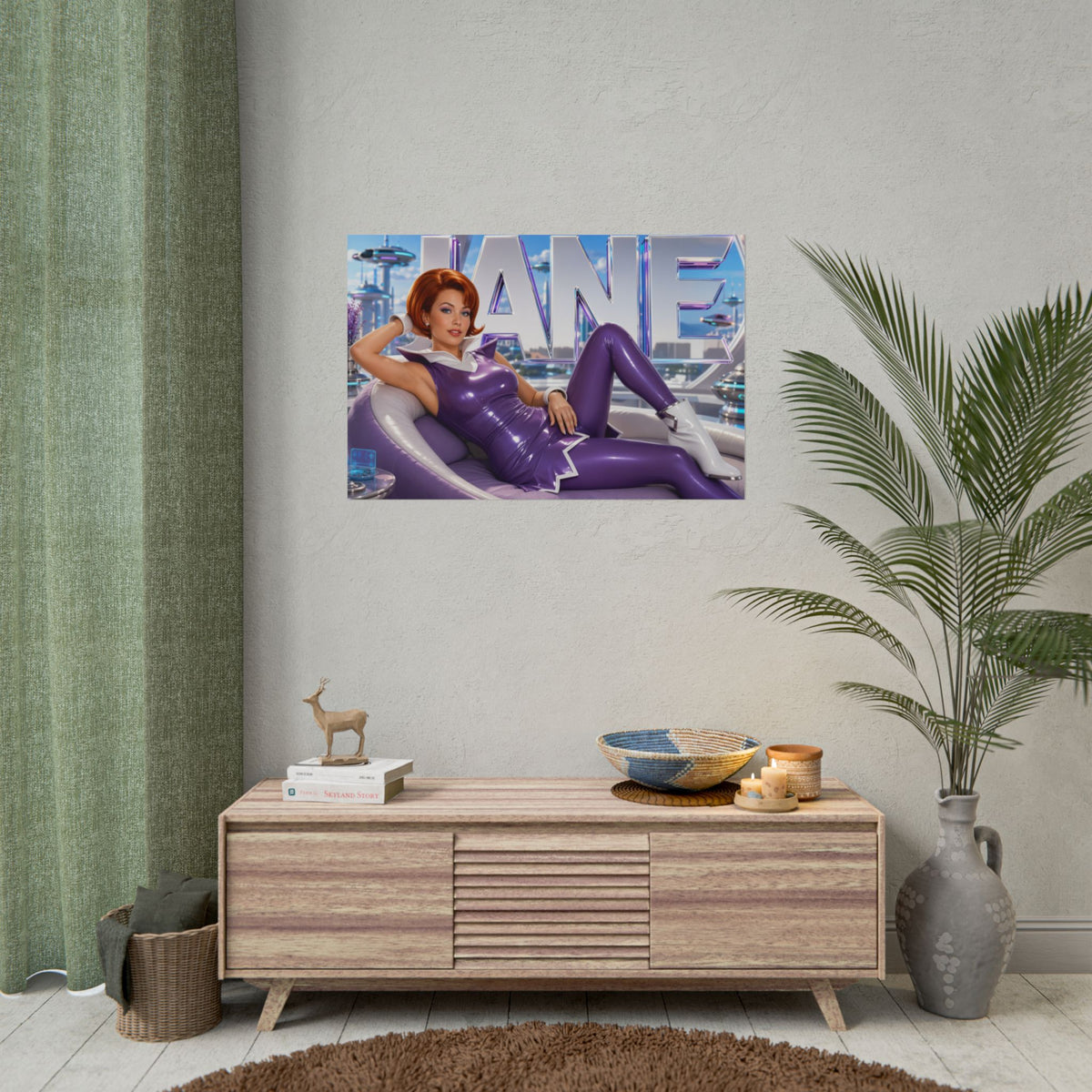 Retro Room Decor Jane Jetson The Jetsons Poster Cartoon Wall Art Character Print
