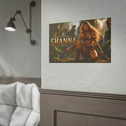 Comic Wall Art Shanna Poster Heroine Room Decor Collectible Character Print