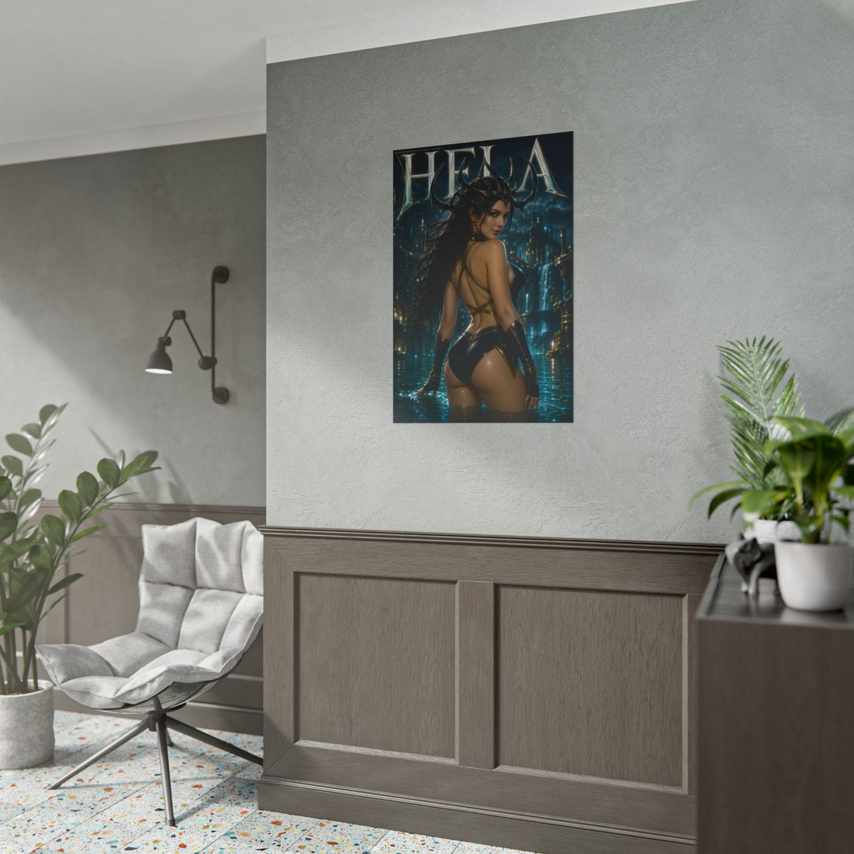 Hela Comic Poster Character Wall Art Collector Room Decor Art Print
