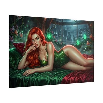 Poison Ivy Poster, DC Comics Wall Art, Fantasy Print Decor