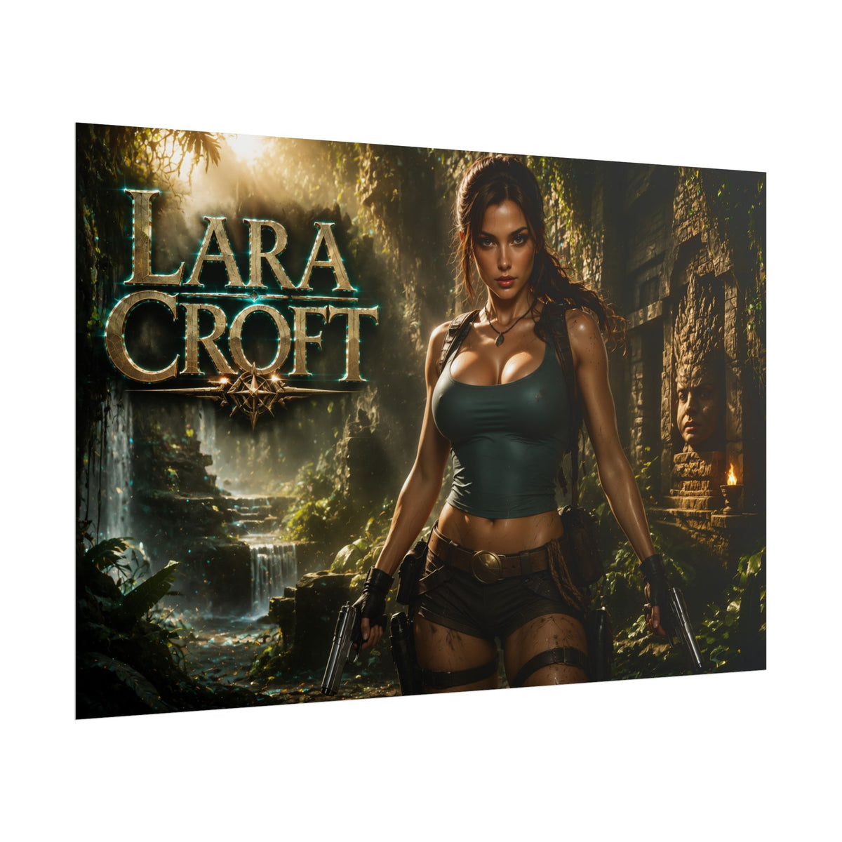 Lara Croft Tomb Raider Wall Art Poster PC Gaming Decor Bedroom Collector Print