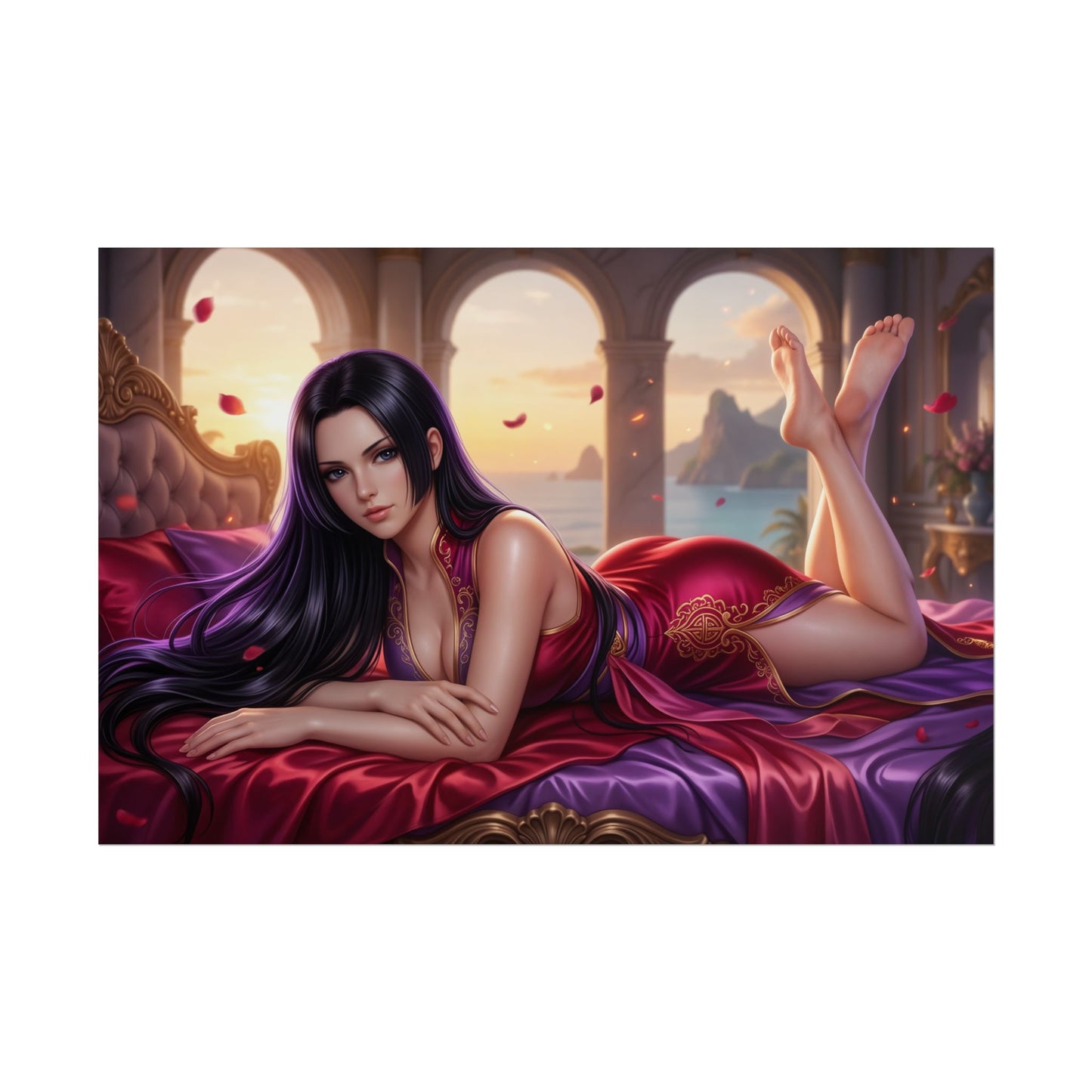 Boa Hancock Poster, One Piece Anime Wall Art, Gaming Room Decor