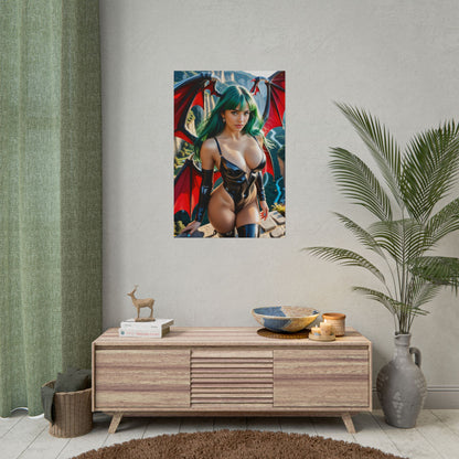 Morrigan Aensland Art Print – Legendary Dark Heroine Poster for Collectors