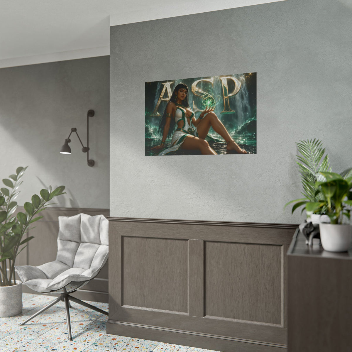 Comic Wall Art ASP Poster Heroine Room Decor Collectible Character Print