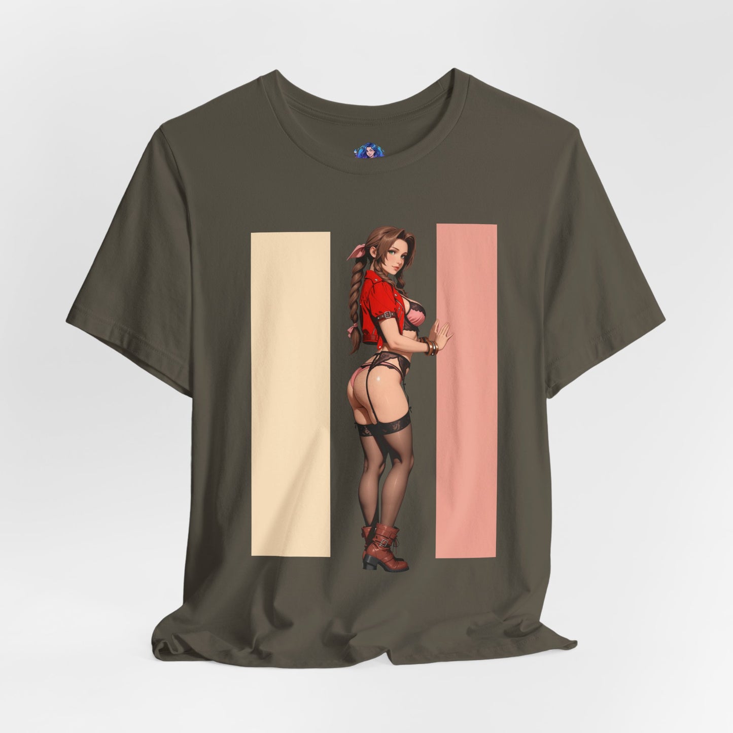 Aerith Gainsborough T-Shirt | Final Fantasy VII T-Shirt für Gamer &amp; Anime-Fans | Shirt mit Heldinnen-Motiv